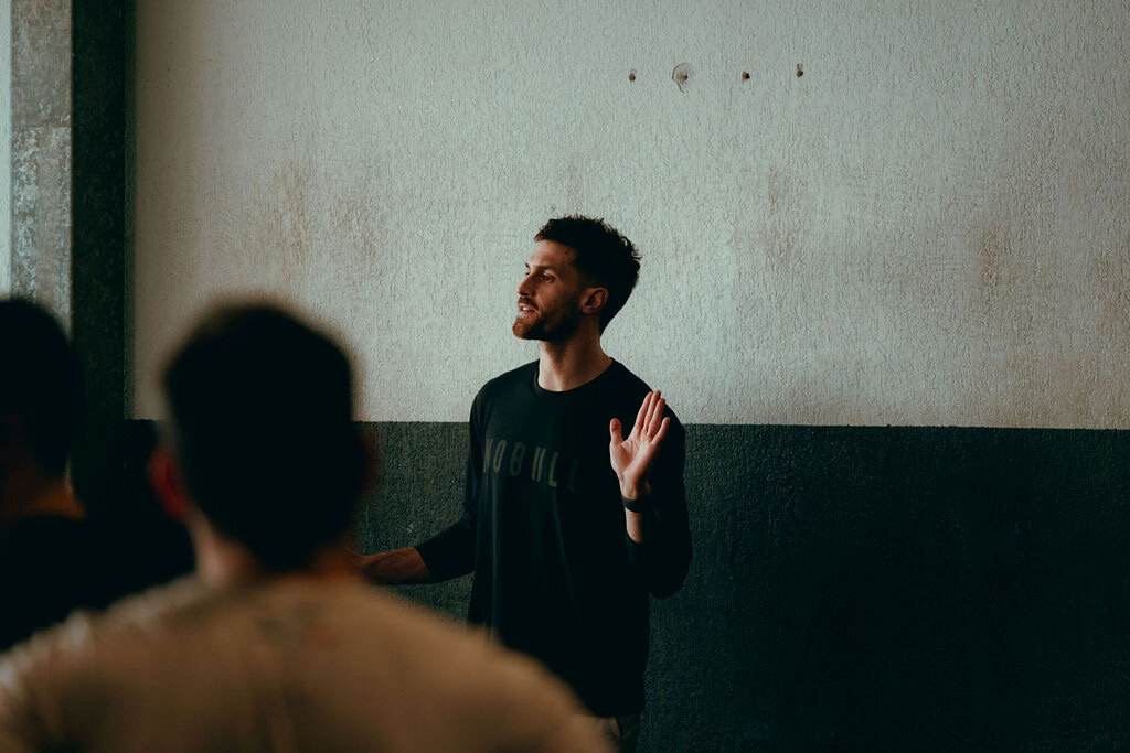 Bastien Momique en situation de coaching